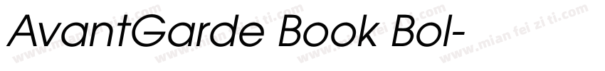 AvantGarde Book Bol字体转换